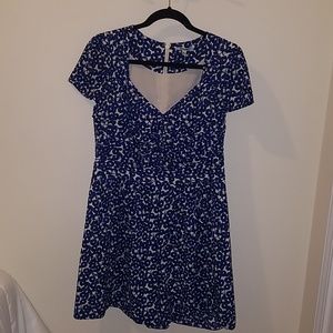 Anthropologie LeifNotes blue floral romper